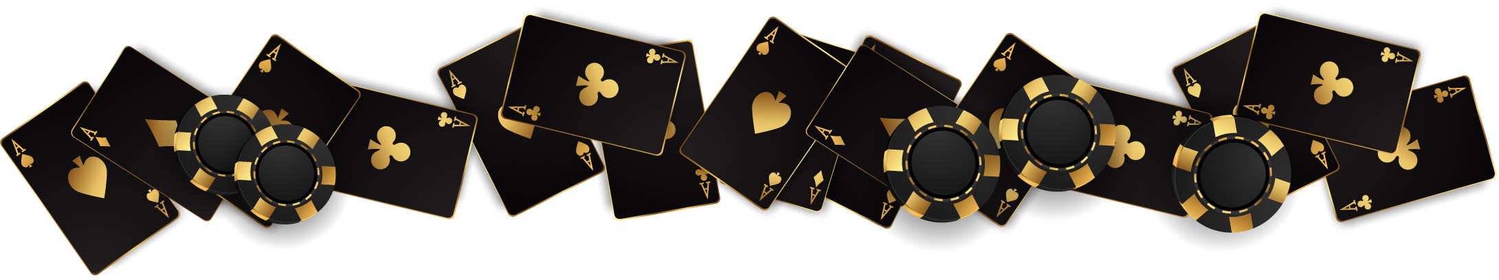 casino-night-banner Playing cards and poker chips